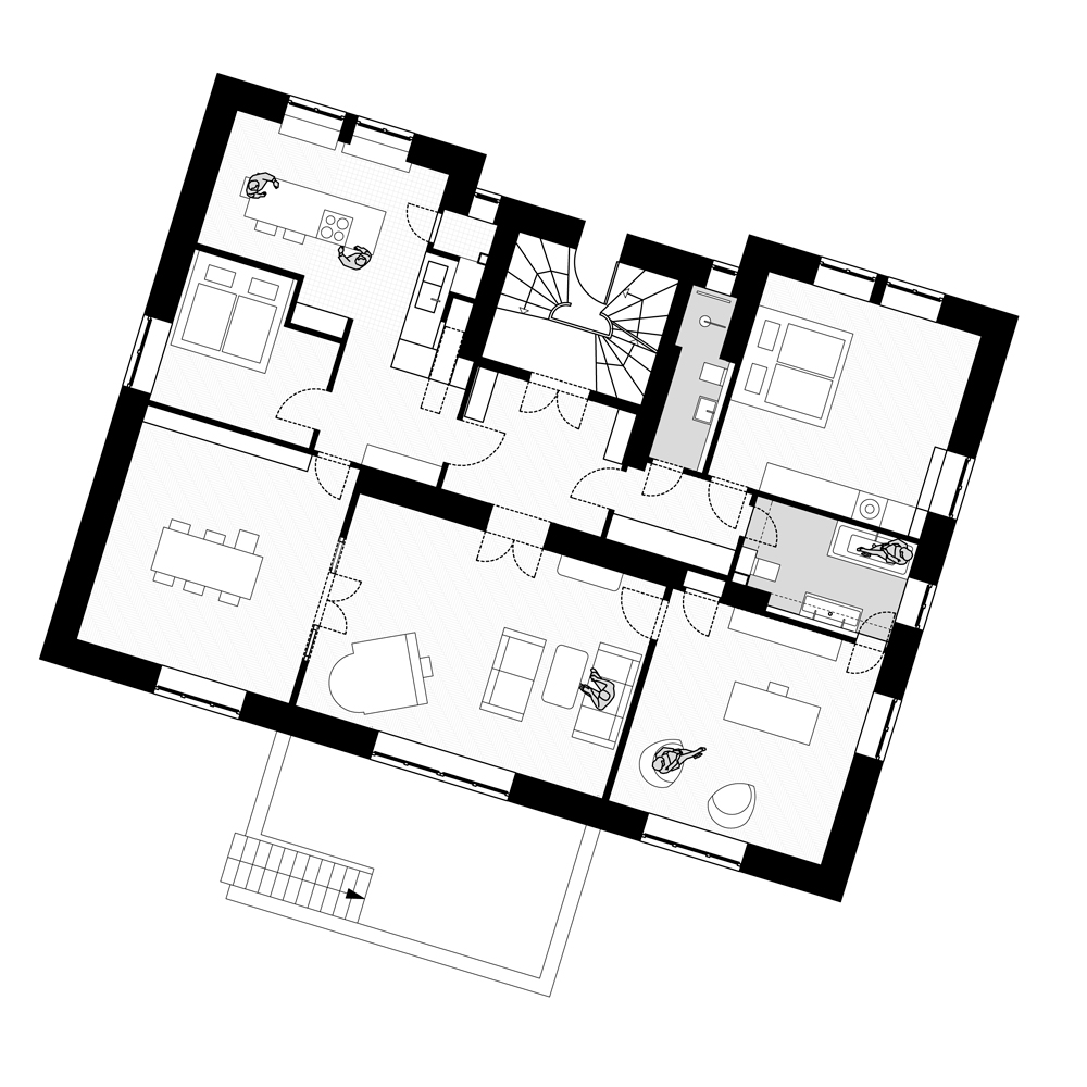 Grundriss nach Umbau – Plan: IFUB*