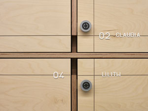 Locker detail – Photo: Eduardo Perez