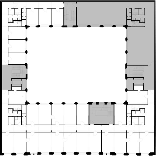 Floor plan of 2. floor before the redesign – Plan: IFUB*