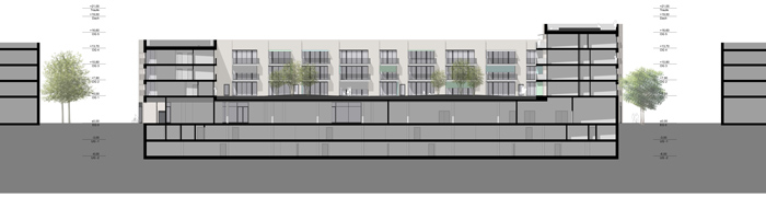 Längsschnitt – Plan: IFUB*/Steidle