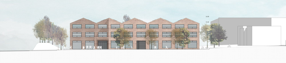 Ansicht Ost – Plan: Würschinger/IFUB*