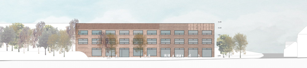Ansicht Süd – Plan: Würschinger/IFUB*
