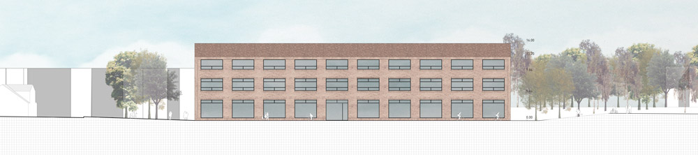 Ansicht Nord – Plan: Würschinger/IFUB*