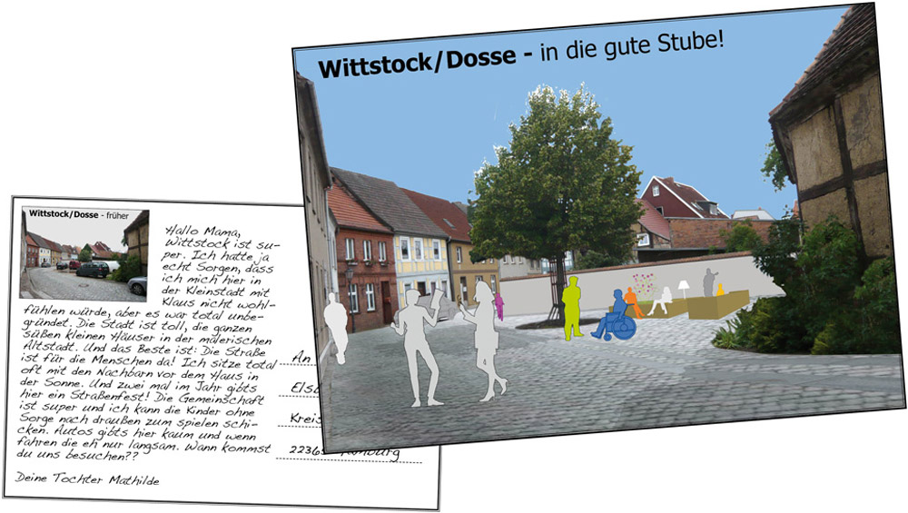 Postcard of Wittstock – Image: IFUB*