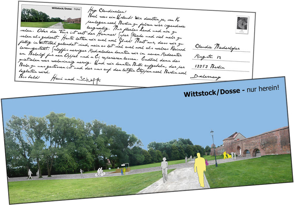 Postcard of Wittstock - Come Visit! – Image IFUB*