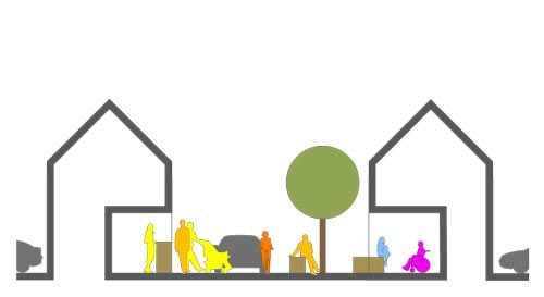 Living room street – Logo: IFUB*